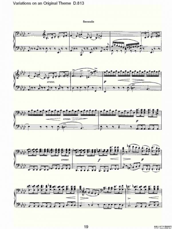 Variations on an Original Theme D.813（原生态主题变鸣曲 D.）
