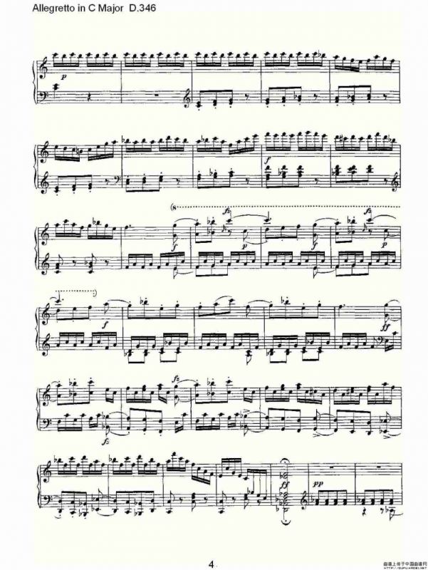 Allegretto in C Major D.346（C大调快板D.346）