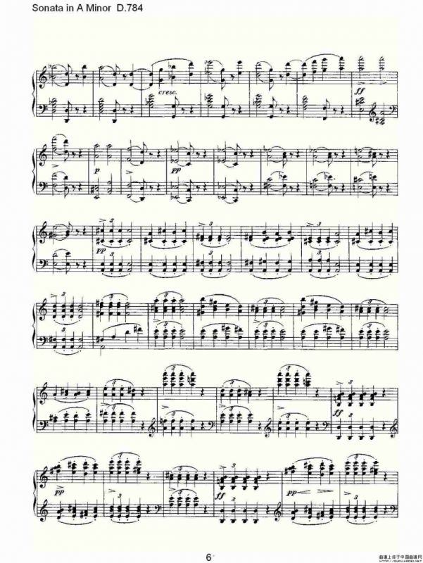Sonata in A Minor D.784（A小调奏鸣曲D.784）