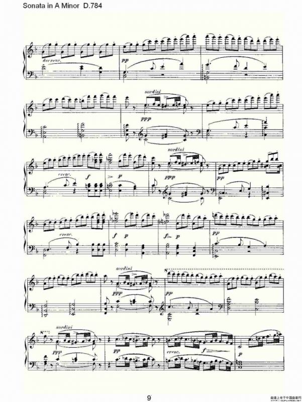 Sonata in A Minor D.784（A小调奏鸣曲D.784）