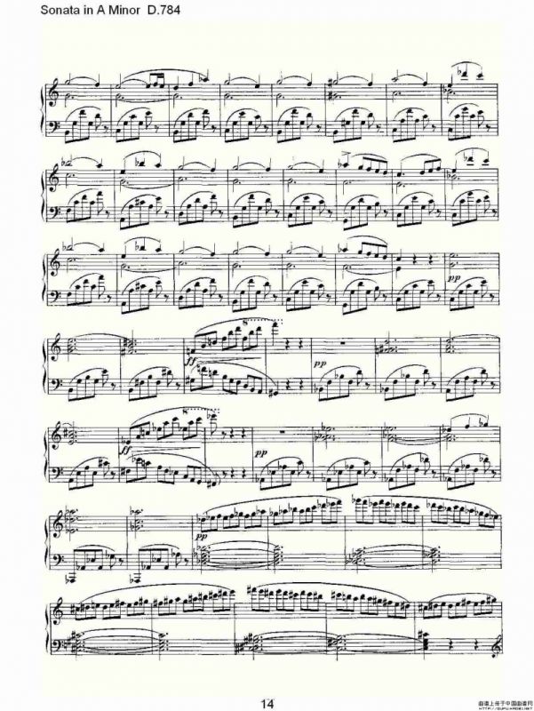 Sonata in A Minor D.784（A小调奏鸣曲D.784）