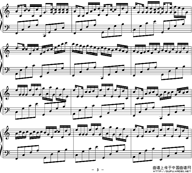 卡农（完美简单版）