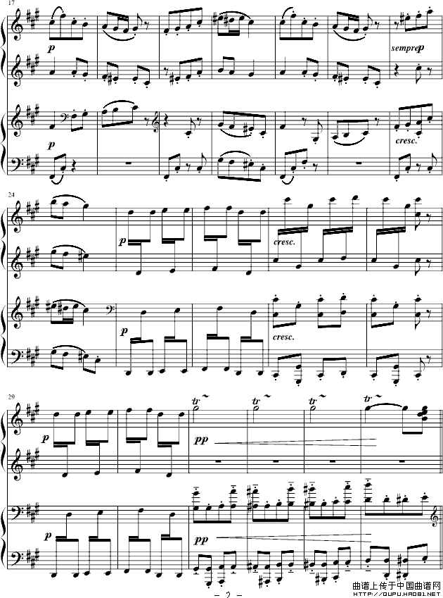 SoldiersChorus（卡门序曲）（四手联弹）