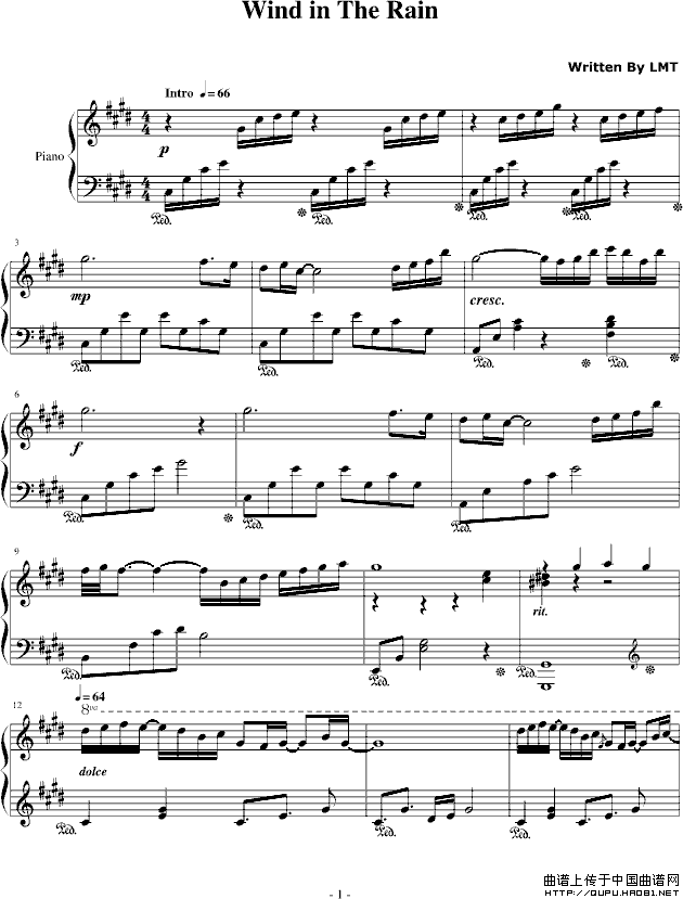 Wind in The Rain（淋湿的风）
