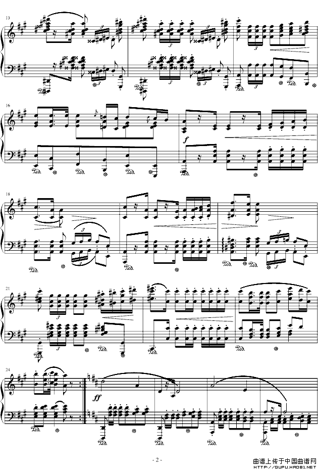 波兰军队舞曲-Op.40 No.1