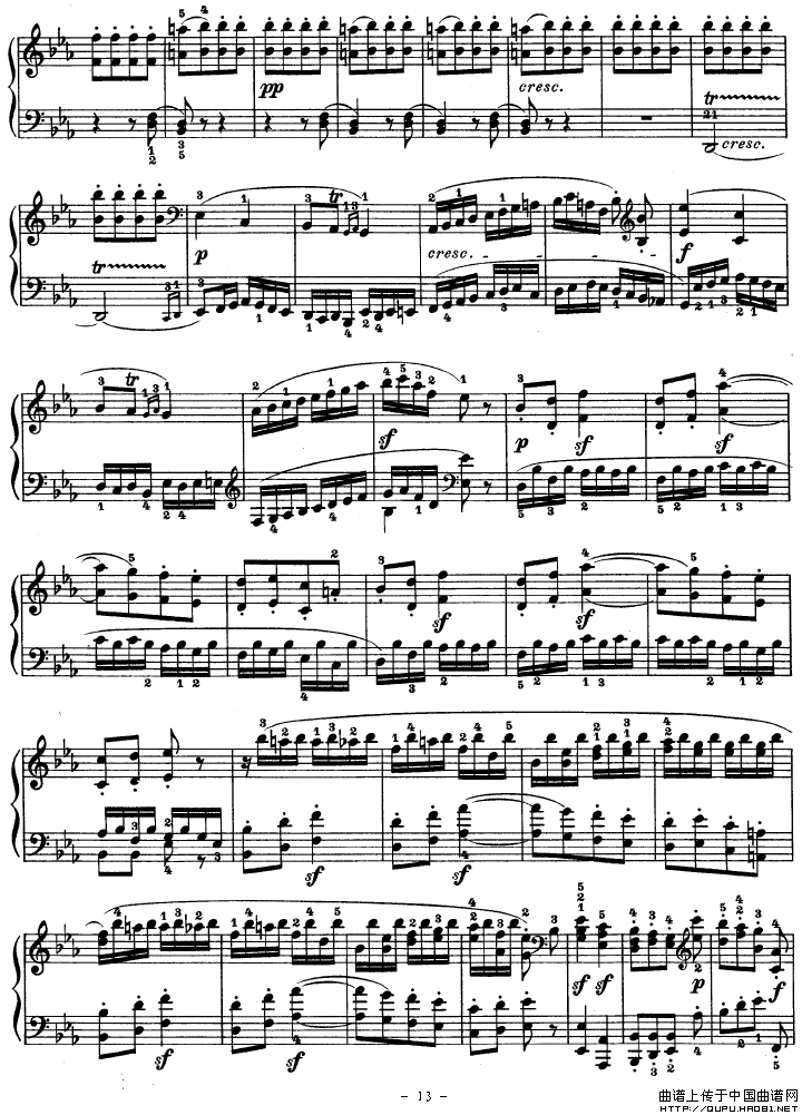 SONATE（第十三钢琴奏鸣曲-Op.27 No.1）