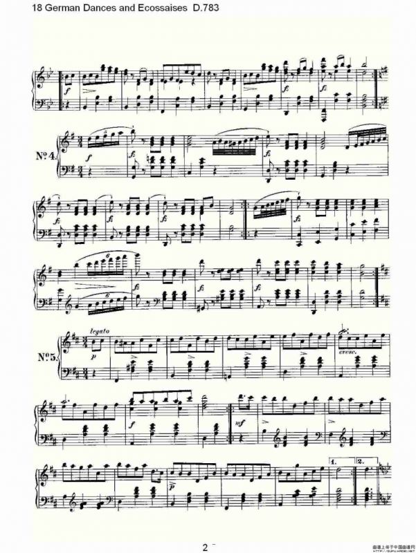 18 German Dances and Ecossaises D.783（18 德国舞曲与 Ec）
