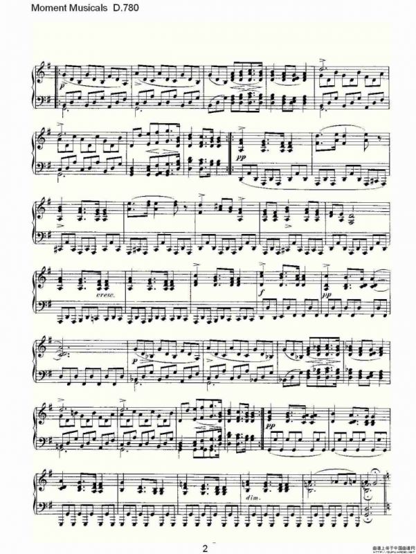 Moment Musicals D.780（6首音乐瞬间）