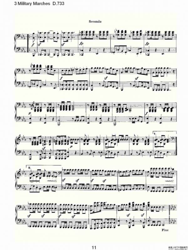 3 Military Marches D.733（3 士兵进行曲 D.733）
