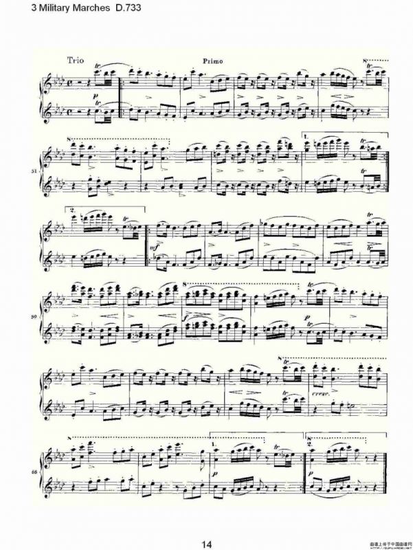 3 Military Marches D.733（3 士兵进行曲 D.733）