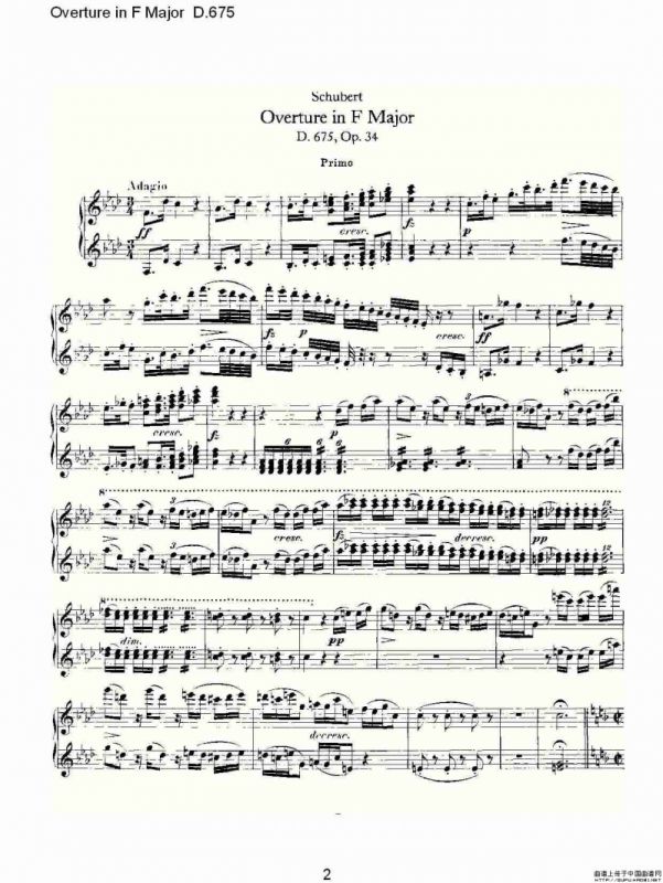 Overture in F Major D.675（Ｆ大调序曲 D.675）