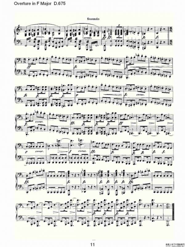 Overture in F Major D.675（Ｆ大调序曲 D.675）