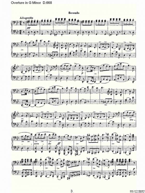 Overture in G Minor D.668（Ｇ小调序曲 D.668）