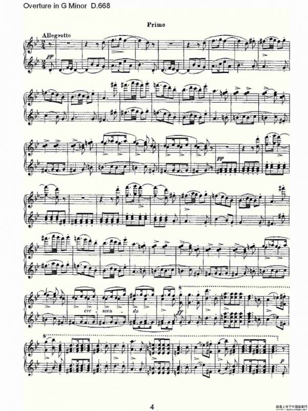 Overture in G Minor D.668（Ｇ小调序曲 D.668）