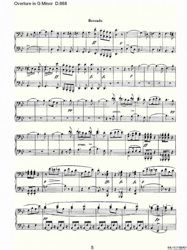 Overture in G Minor D.668（Ｇ小调序曲 D.668）