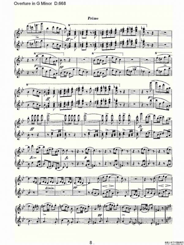 Overture in G Minor D.668（Ｇ小调序曲 D.668）