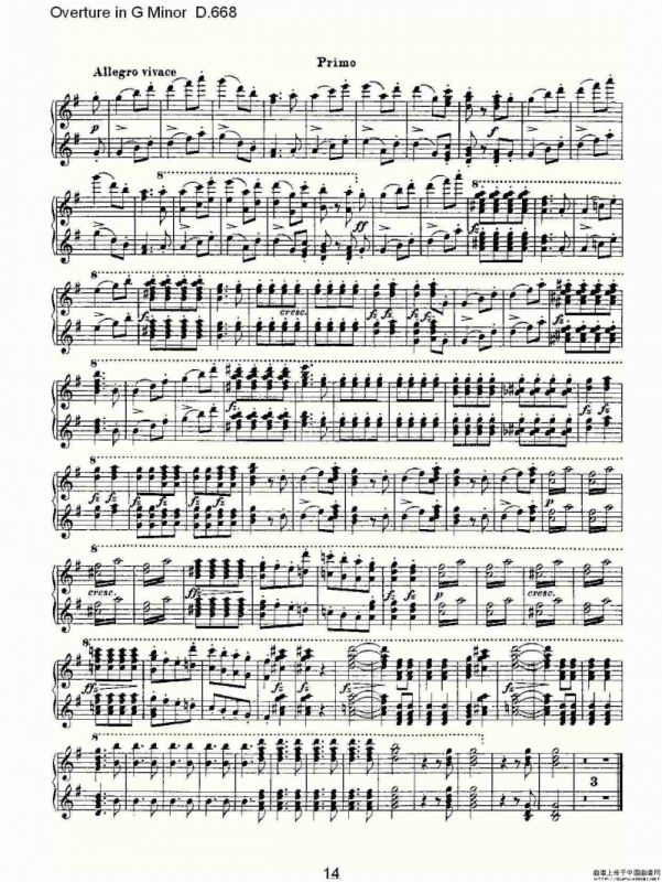 Overture in G Minor D.668（Ｇ小调序曲 D.668）