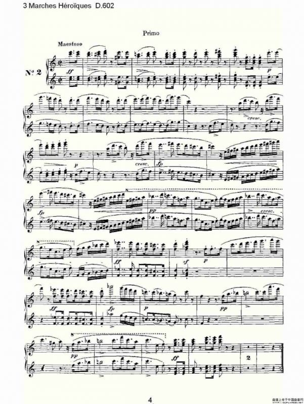 3 Marches Héro?ques D.602（3 进行曲Héro?que）