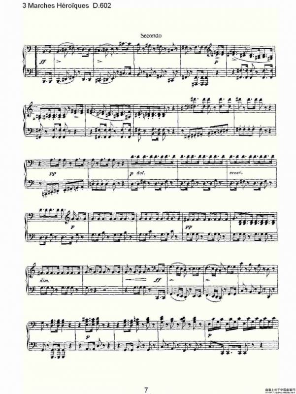 3 Marches Héro?ques D.602（3 进行曲Héro?que）