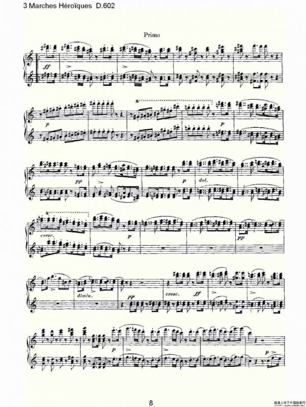 3 Marches Héro?ques D.602（3 进行曲Héro?que）