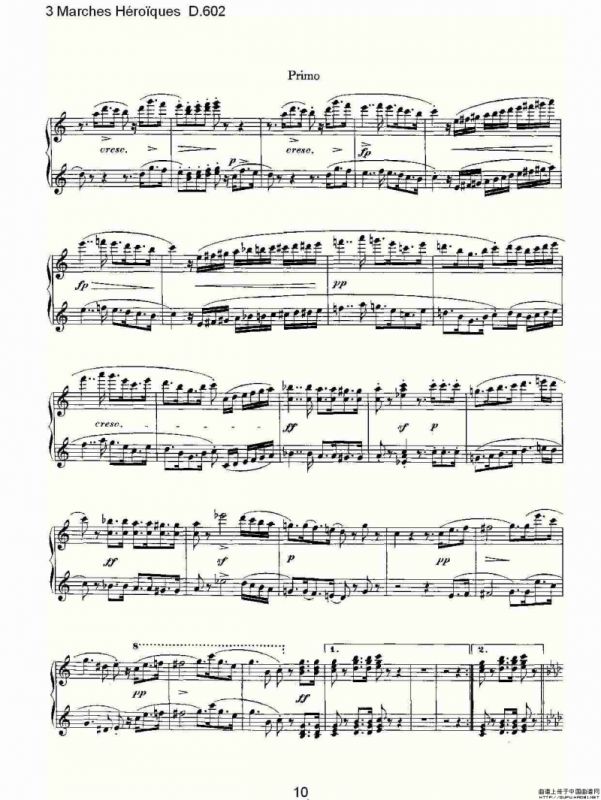 3 Marches Héro?ques D.602（3 进行曲Héro?que）