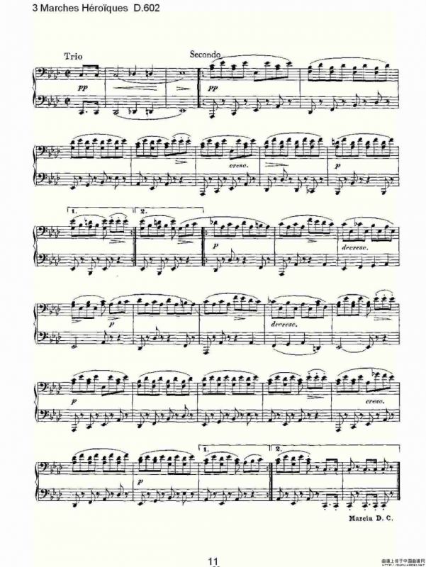3 Marches Héro?ques D.602（3 进行曲Héro?que）