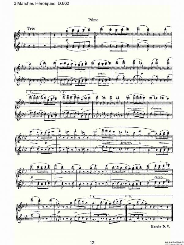 3 Marches Héro?ques D.602（3 进行曲Héro?que）