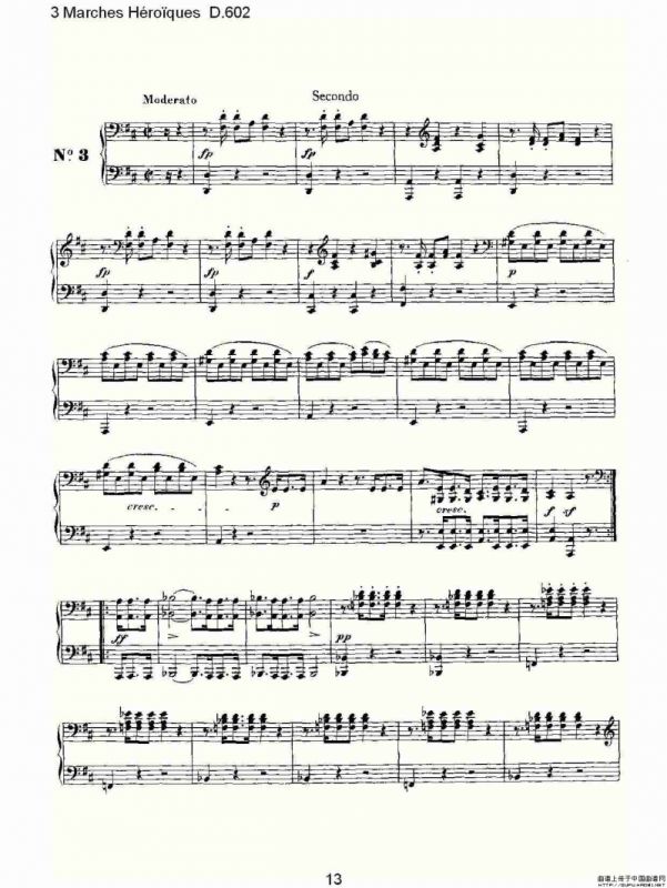 3 Marches Héro?ques D.602（3 进行曲Héro?que）
