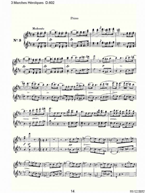 3 Marches Héro?ques D.602（3 进行曲Héro?que）