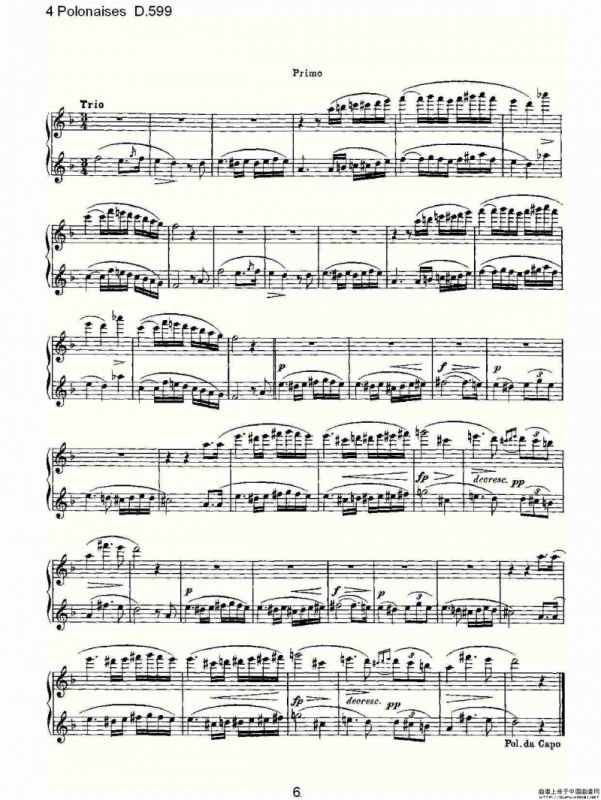 4 Polonaises D.599（４波罗乃兹舞曲 D.599）