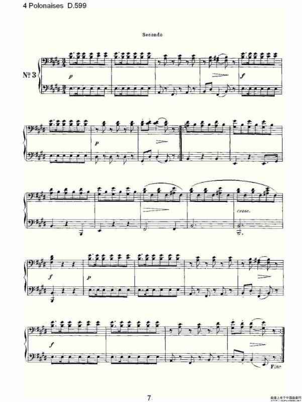 4 Polonaises D.599（４波罗乃兹舞曲 D.599）