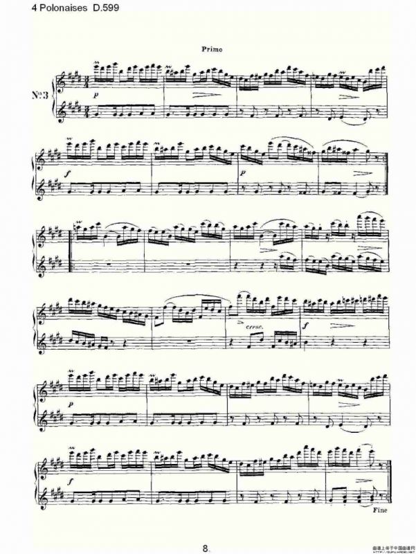 4 Polonaises D.599（４波罗乃兹舞曲 D.599）