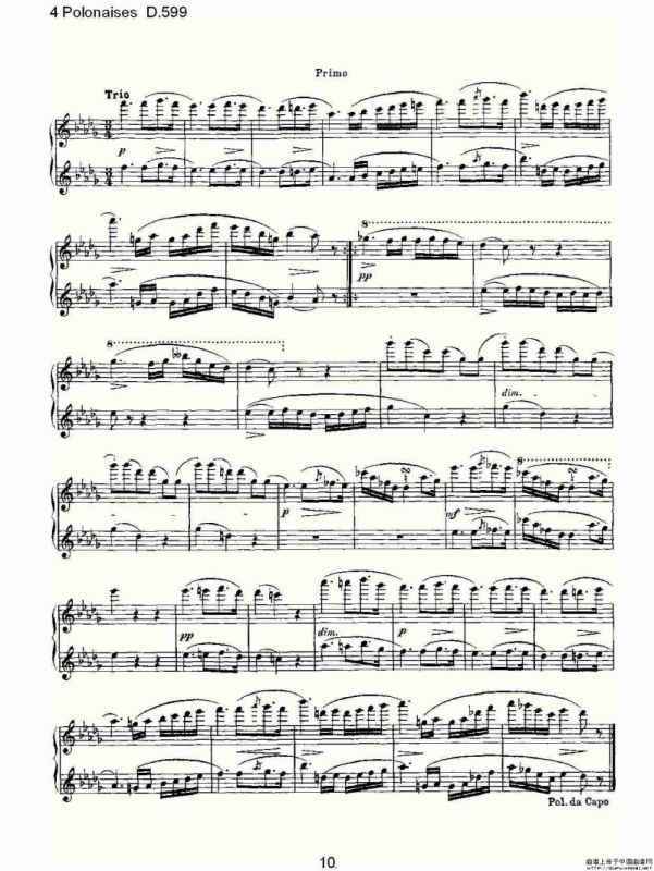 4 Polonaises D.599（４波罗乃兹舞曲 D.599）