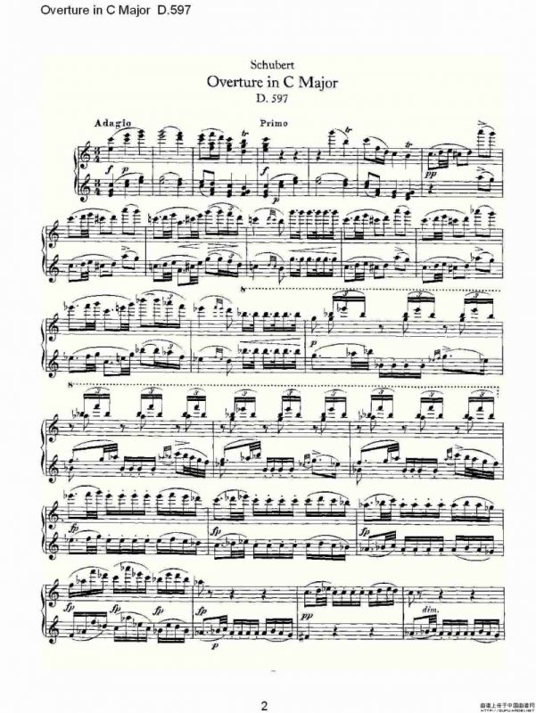 Overture in C Major D.597（Ｃ大调序曲 D.597）