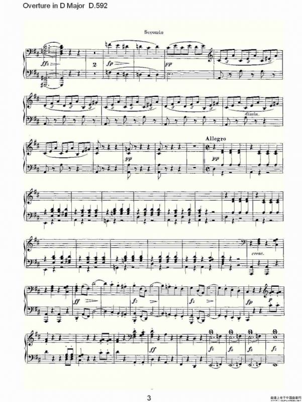 Overture in D Major D.592（Ｄ大调序曲 D.592）