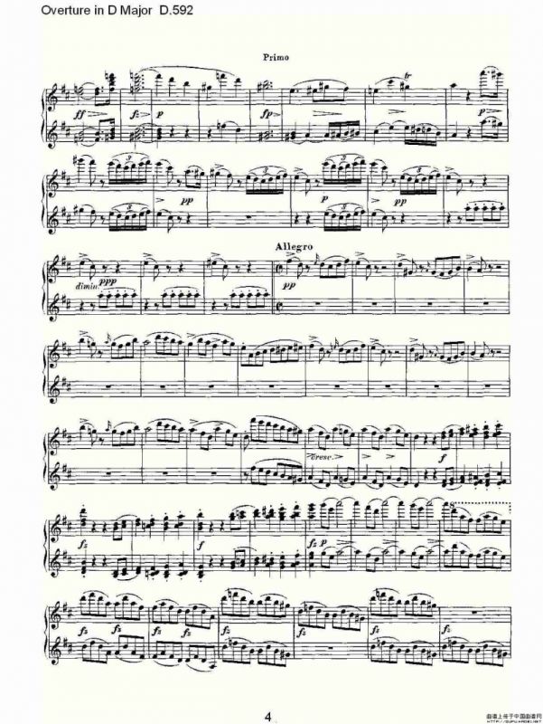 Overture in D Major D.592（Ｄ大调序曲 D.592）