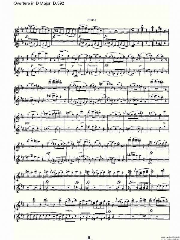 Overture in D Major D.592（Ｄ大调序曲 D.592）