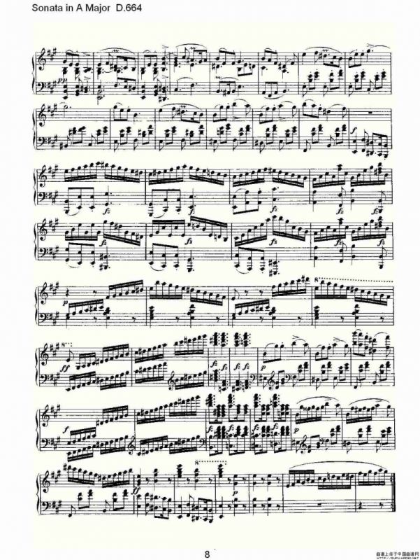 Sonata in A Major D.664（A大调奏鸣曲D.664）