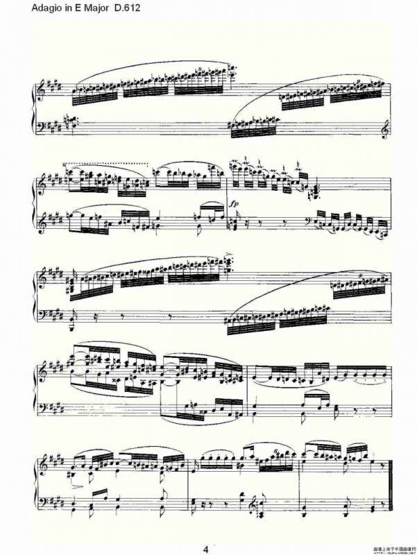 Adagio in E Major D.612（E大调柔板D.612）