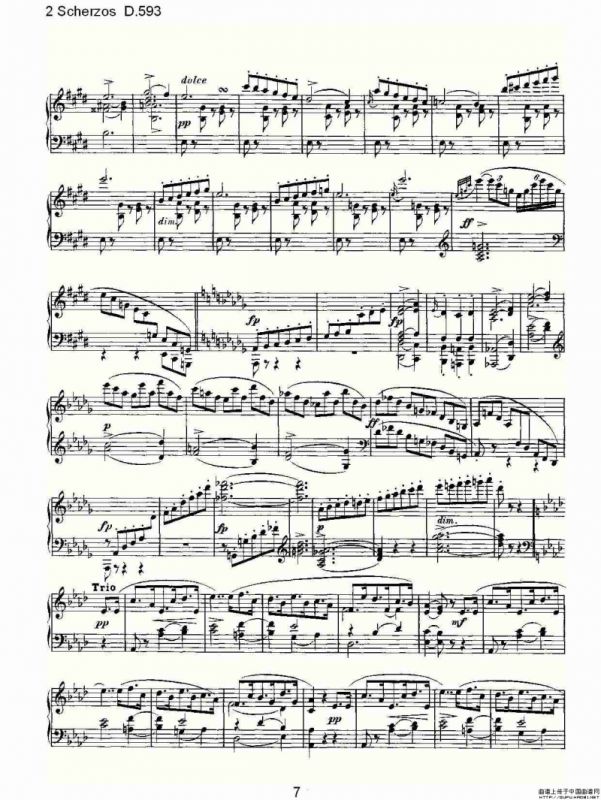 2 Scherzos D.593（谐谑曲二 D.593）