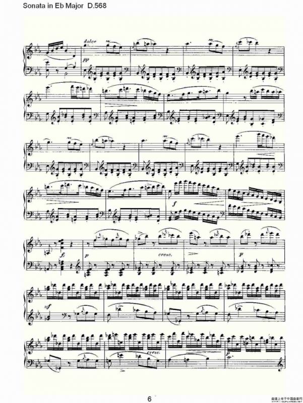 Sonata in Eb Major D.568（Eb大调奏鸣曲 D.568）