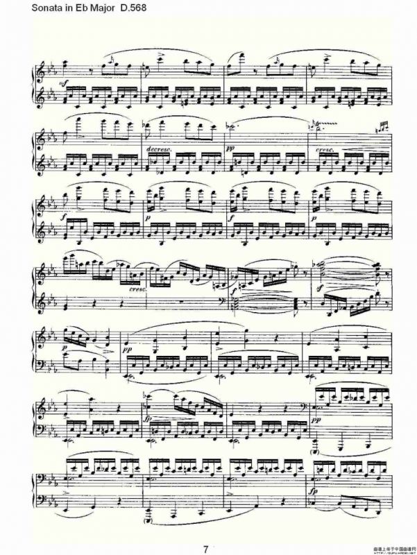 Sonata in Eb Major D.568（Eb大调奏鸣曲 D.568）