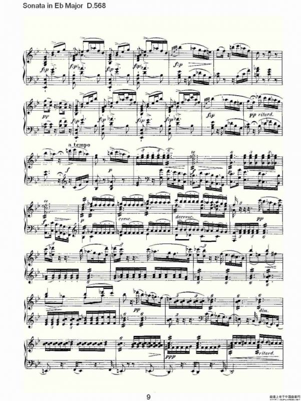 Sonata in Eb Major D.568（Eb大调奏鸣曲 D.568）