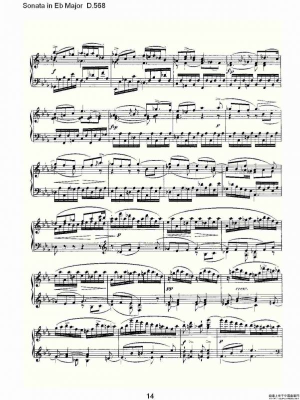 Sonata in Eb Major D.568（Eb大调奏鸣曲 D.568）