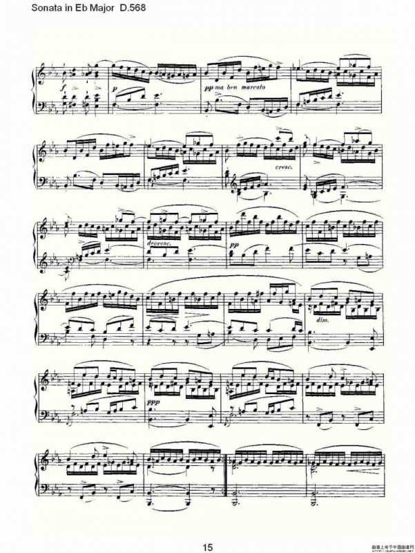 Sonata in Eb Major D.568（Eb大调奏鸣曲 D.568）