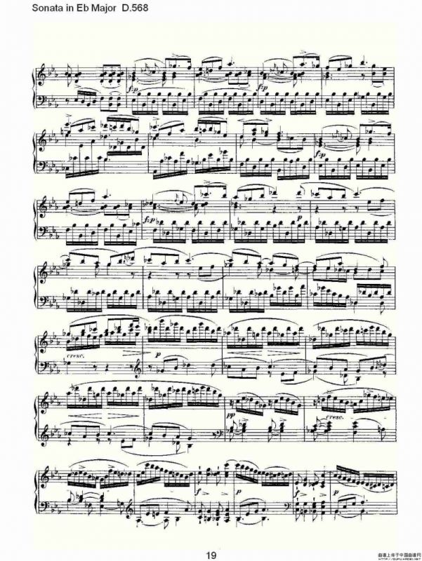 Sonata in Eb Major D.568（Eb大调奏鸣曲 D.568）