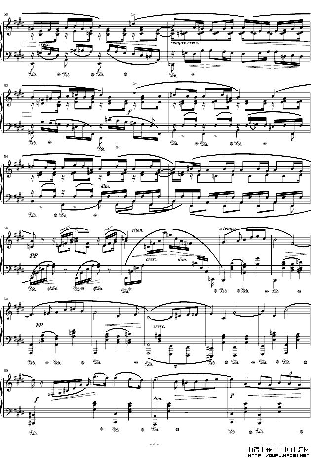 降E大调夜曲（op.62-2）