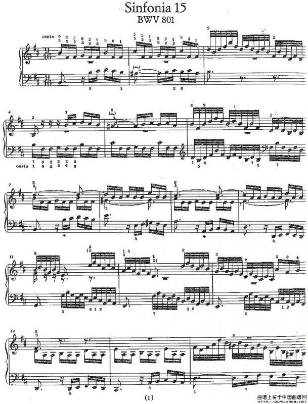Sinfonia 15 BWV-801