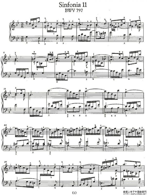 Sinfonia 11 BWV-797