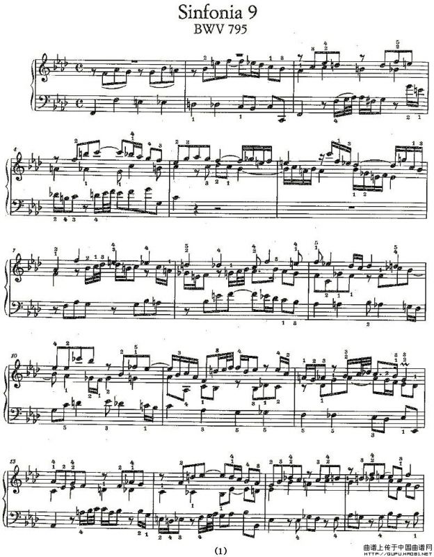 Sinfonia 9 BWV-795